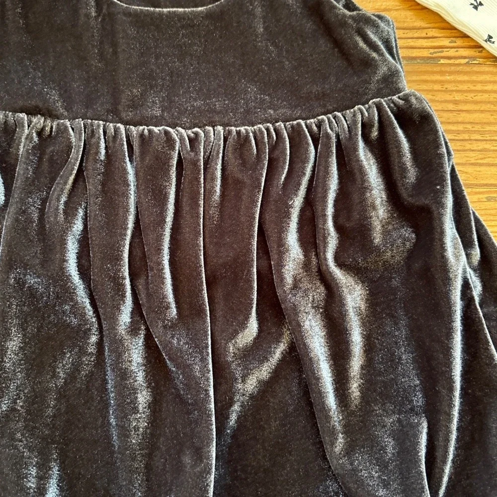 Carter's Jumper Set Kids Black Excellent Velvet Bow Print Mock Neck‎ SIZE 18M
